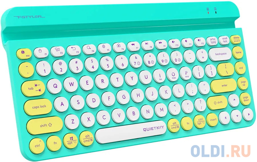 Клавиатура A4TECH Fstyler FBK30 Green Bluetooth Радио фото