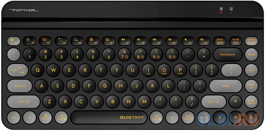 Клавиатура A4TECH Fstyler FBK30 Black Радио Bluetooth клавиатура a4tech fstyler fx60 grey usb