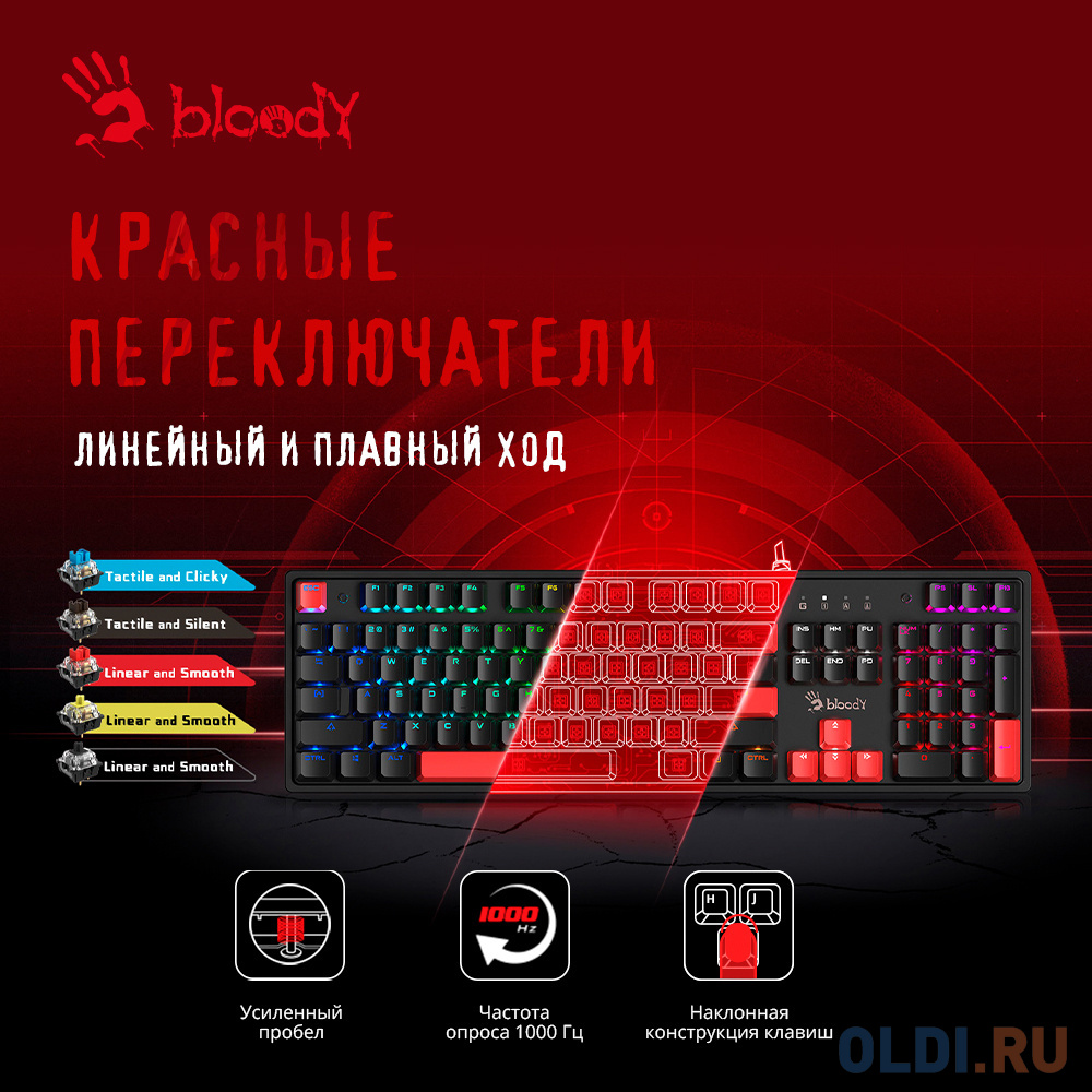Клавиатура A4TECH S510N Black USB фото