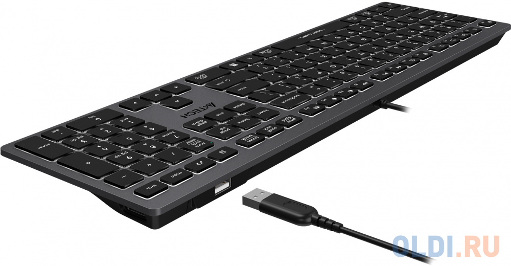 Клавиатура A4TECH Fstyler FX60H Grey USB фото