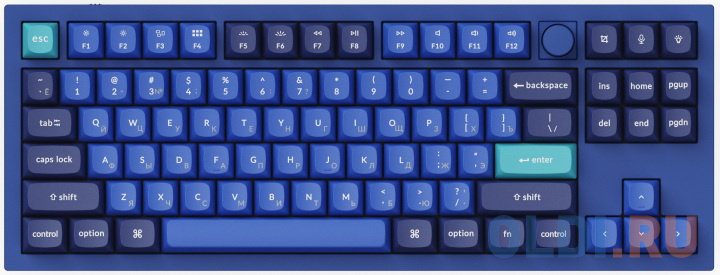 

Клавиатура Keychron Q3-O1 Blue USB USB Type-C, Синий