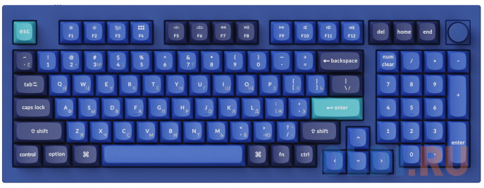 

Клавиатура Keychron Q5-O2 Blue USB USB Type-C, Синий
