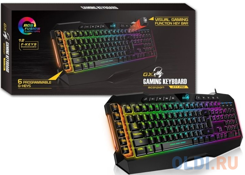 Клавиатура Genius Scorpion K11 Pro Black USB фото