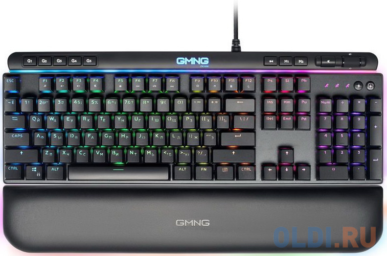 Клавиатура Oklick GMNG 999GK Black USB, цвет прозрачный