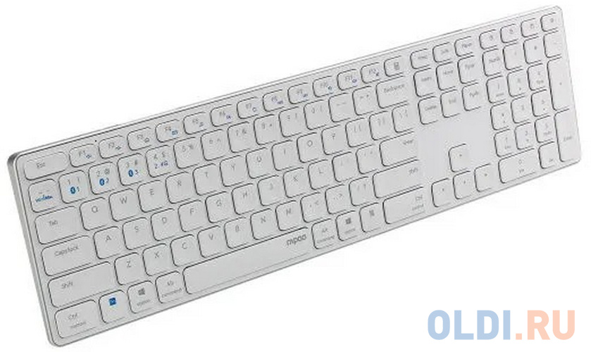 Клавиатура Rapoo E9800M White Радио Bluetooth фото
