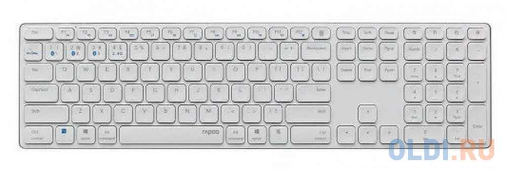 Клавиатура Rapoo E9800M White Радио Bluetooth фото