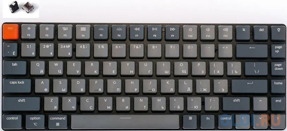 

Клавиатура Keychron K3 Grey Bluetooth, Серый