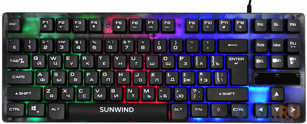 Клавиатура SunWind SW-K500G,  USB, черный [1422364]