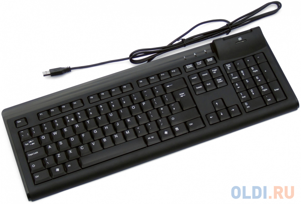 Acer Wired Keyboard Black Acer Wired Keyboard CHICONY KUS-0967 USB Black layout for RU with slot for Smart Card