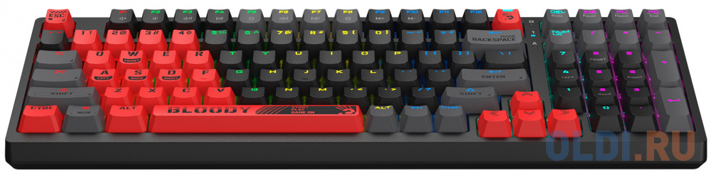 Клавиатура A4Tech Bloody S98 механическая красный/черный USB for gamer LED (SPORTS RED) фото