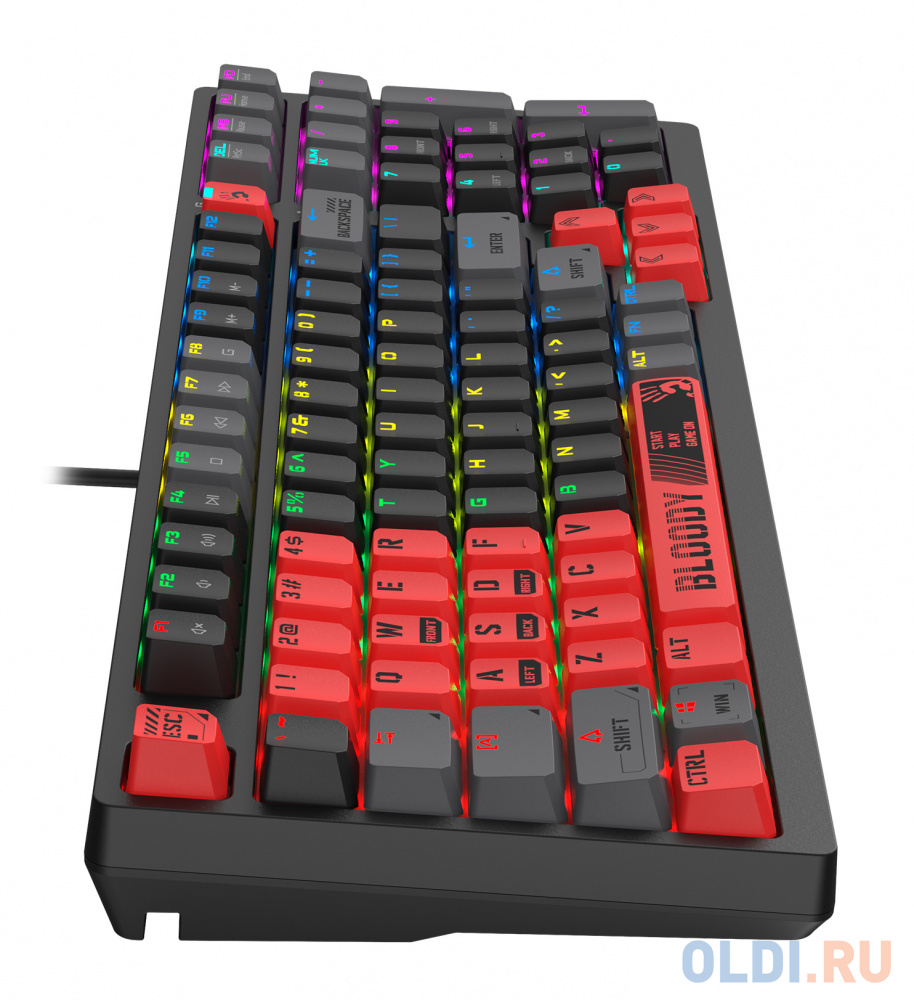 Клавиатура A4Tech Bloody S98 механическая красный/черный USB for gamer LED (SPORTS RED) фото