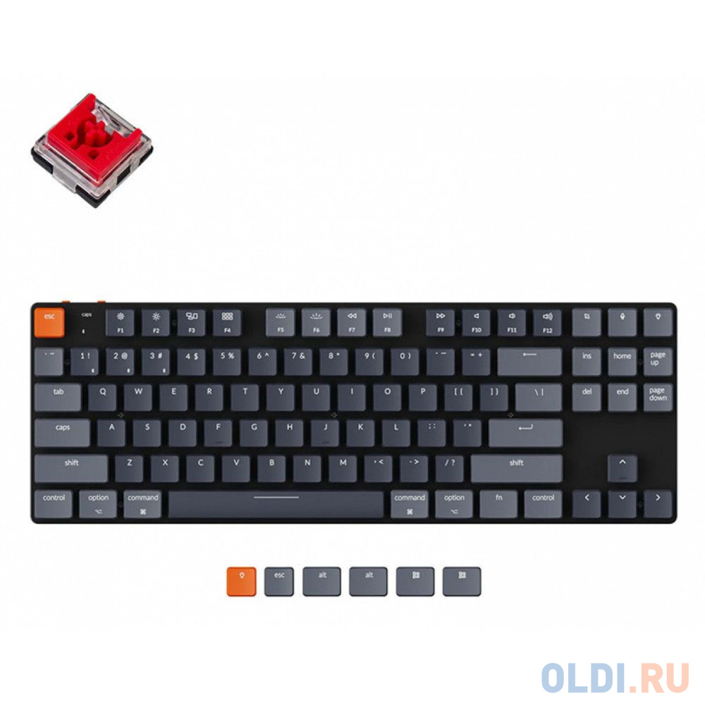 

Клавиатура Keychron K1SE Black Bluetooth USB, Черный