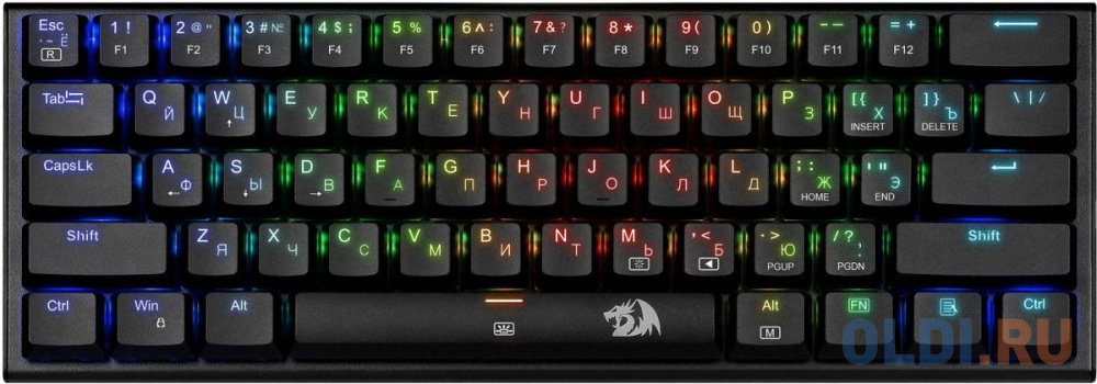 Клавиатура USB ANIVIA RGB REDRAGON 70619 DEFENDER