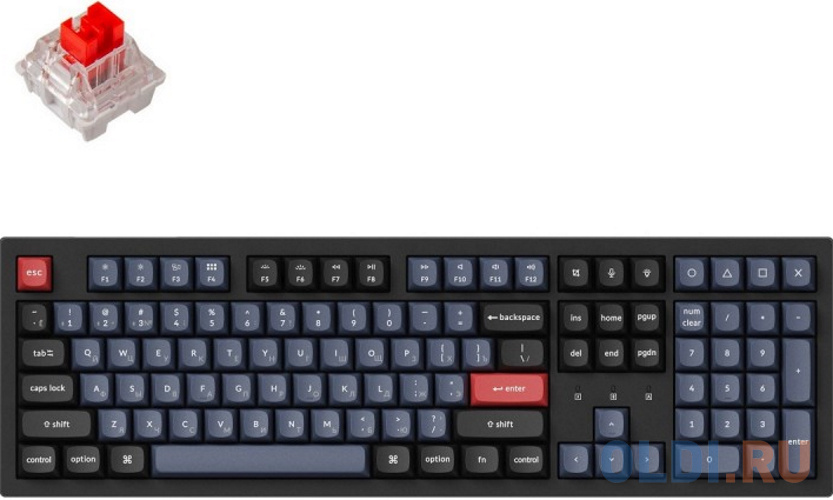 

Клавиатура Keychron K10 Pro Black Bluetooth, Черный