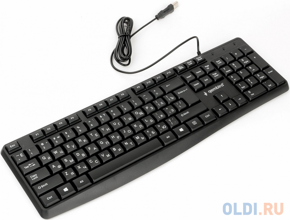 Клавиатура Gembird KB-8410,{USB, черный, 104 клавиши, кабель 1,5м} - фото 4