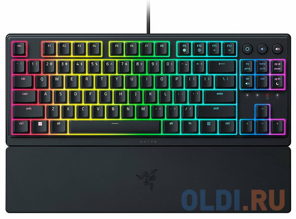 Клавиатура Razer Ornata V3 Tenkeyless механическая черный USB Multimedia for gamer LED (подставка для запястий) (RZ03-04881600-R3R1)