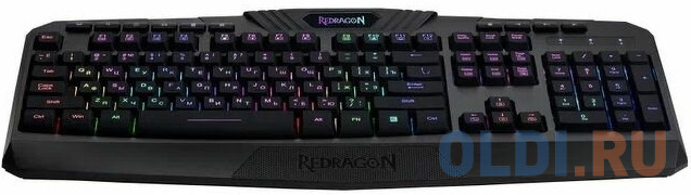 Игровая беспроводная клавиатура REDRAGON HARPE чёрная (USB, 2.4G, 104 кл ., RGB подсветка, 2500 мА)