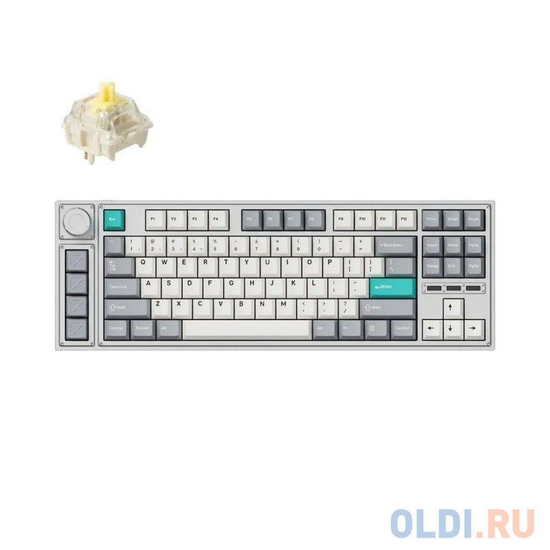 Механическая клавиатура QMK Lemokey L3, 91 клавиша, алюминиевый корпус, RGB, Gateron Jupiter Banana Switch