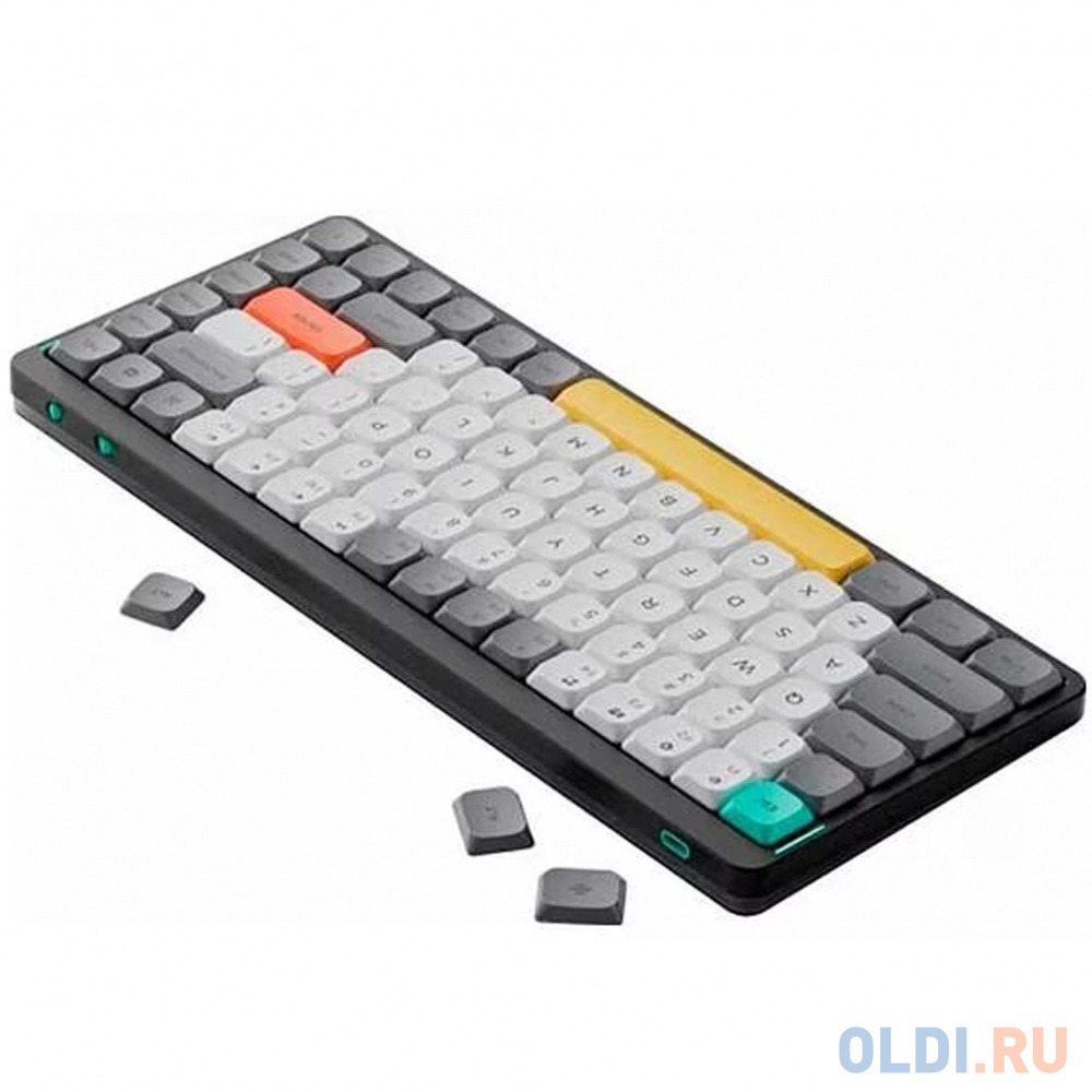 Клавиатура беспроводная механическая Nuphy AIR75 V2, low profile gateron 2.0, Aloe Switch, Bluetooth, RGB подсветка, 4000мАч, Черный AIR75v2-BB-21