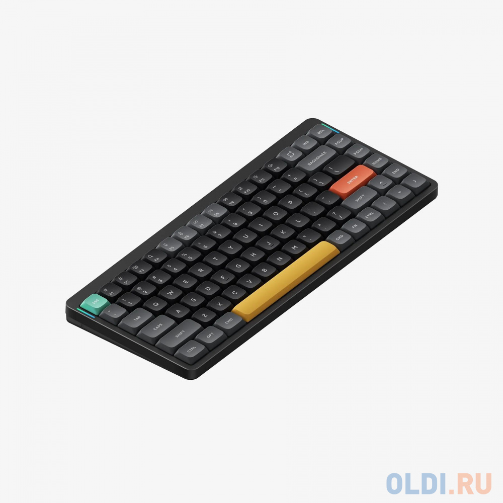 Клавиатура беспроводная механическая Nuphy AIR75 V2, low profile gateron 2.0, Brown Switch, Bluetooth, RGB подсветка, 4000мАч, Черный AIR75v2-BB-3