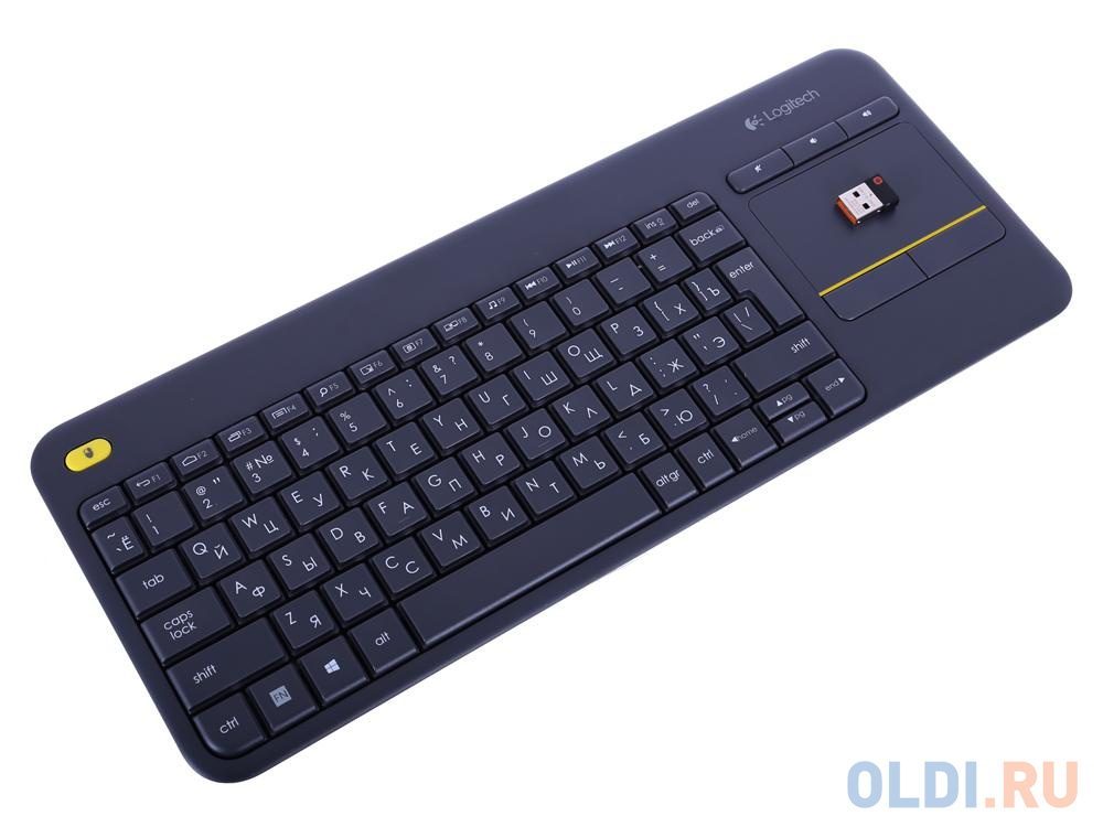 (920-007147) Клавиатура Беспроводная Logitech Wireless Touch Keyboard K400 Plus Dark