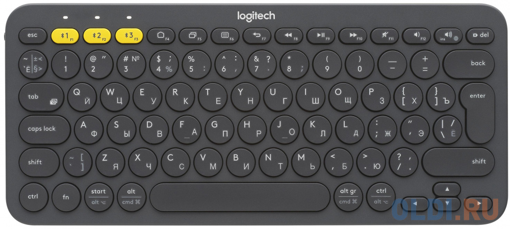 (920-007584)   Logitech Wireless Bluetooth Multi-Device Keyboard K380 Dark Grey