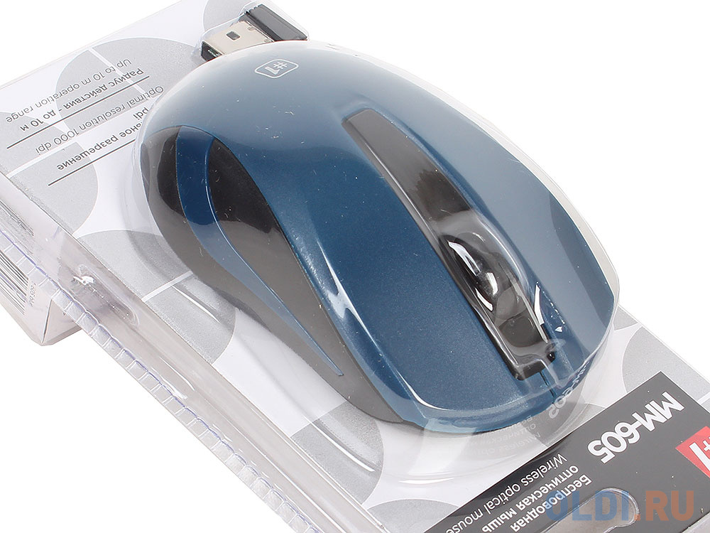 Беспроводная оптическая мышь Defender MM-605 синий,3 кнопки,1200dpi фото