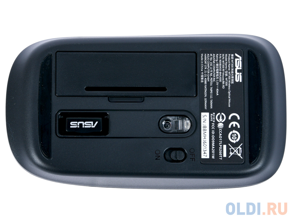 Мышь беспроводная ASUS WT300 RF черный USB 90XB0450-BMU000 - фото 5