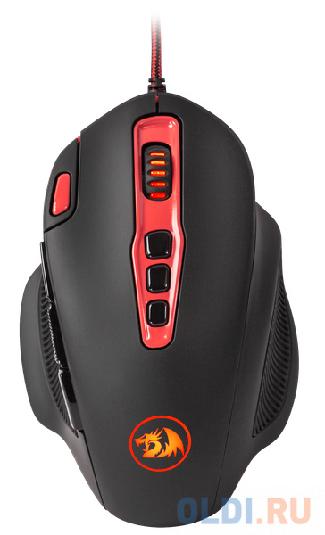 

Мышь Redragon Hydra Black USB проводная, лазерная, 14400 dpi, 10 кнопок + колесо