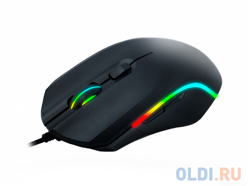 

Мышь проводная Qcyber 3360 USB чёрный, Черный
