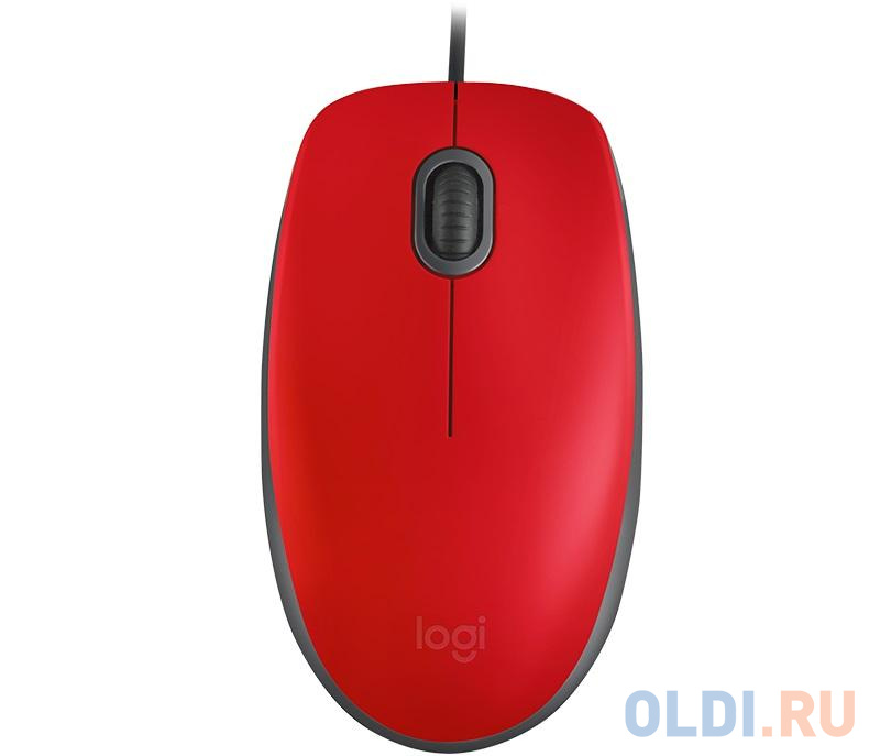 Мышь (910-005489) Logitech Mouse M110 SILENT Red USB