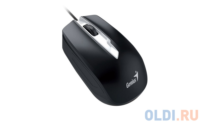 Мышь DX-180, USB, чёрная, оптическая, 800-1600dpi, подходит под обе руки фото