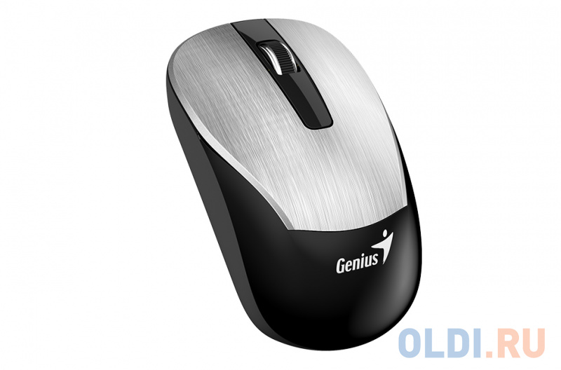 

Мышь беспроводная Genius ECO-8015, 2.4 GHz, 800-1600 dpi, встроенный аккумулятор, Silver