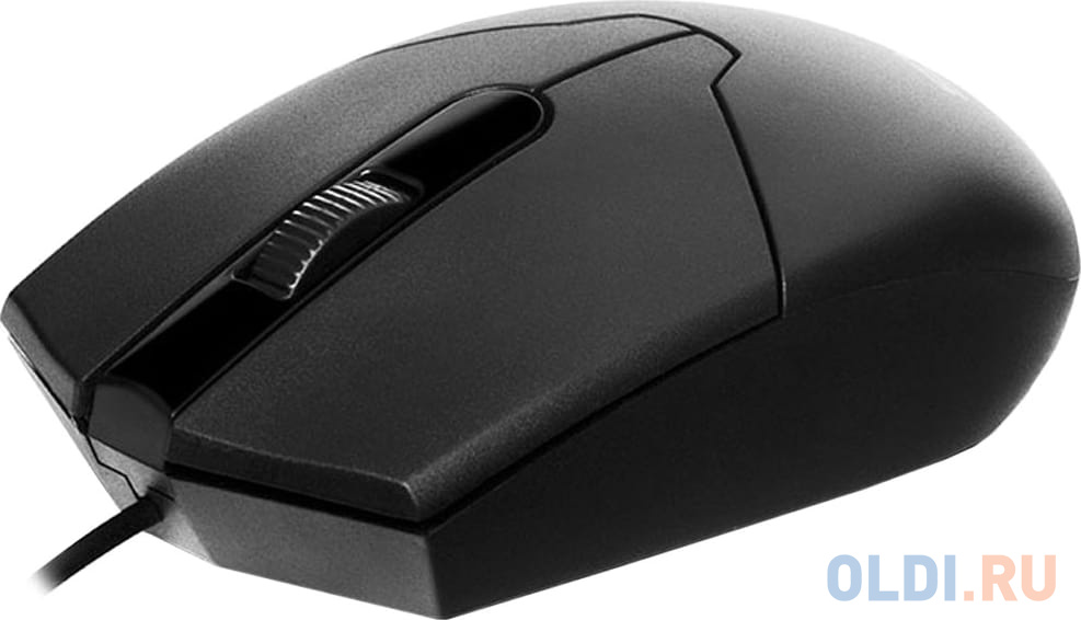 Мышь SVEN RX-30 USB чёрная, 2+1кл. 1000DPI, цвет. картон, кабель 2м. фото