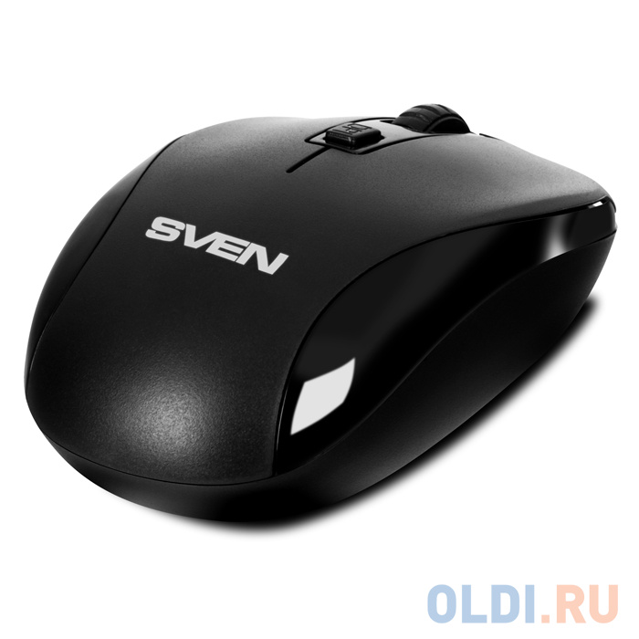 

Мышь беспроводная SVEN RX-255W чёрная (2,4 GHz, 3+1кл. 800-1600DPI, цвет. картон