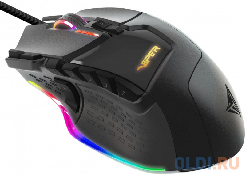 Patriot Viper V570 Blackout Edition Игровая мышь (13 кнопок, 12000 dpi, RGB подсветка, USB) фото
