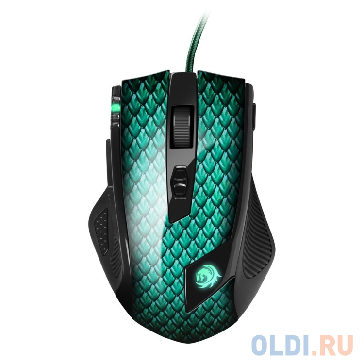 

Sharkoon Drakonia Игровая мышь (11 кнопок, 5000 dpi, USB, зелёная подсветка)