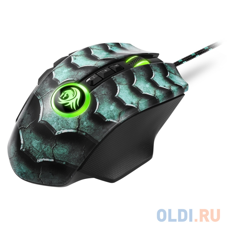 Sharkoon Drakonia II Green Игровая мышь (12 кнопок, 15000 dpi, USB, RGB подсветка) - фото 4