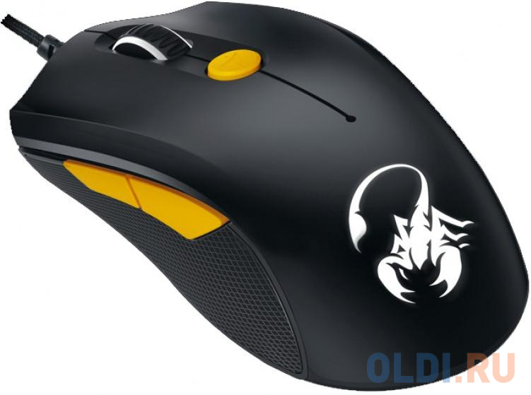 

Мышь проводная Genius M6-600 чёрный оранжевый, 800-1500dpi, 6 кнопок, память на 4 игровых профиля, с грузиками, USB