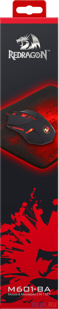 Игровой набор Мышь + Ковер M601BA RU, Redragon фото