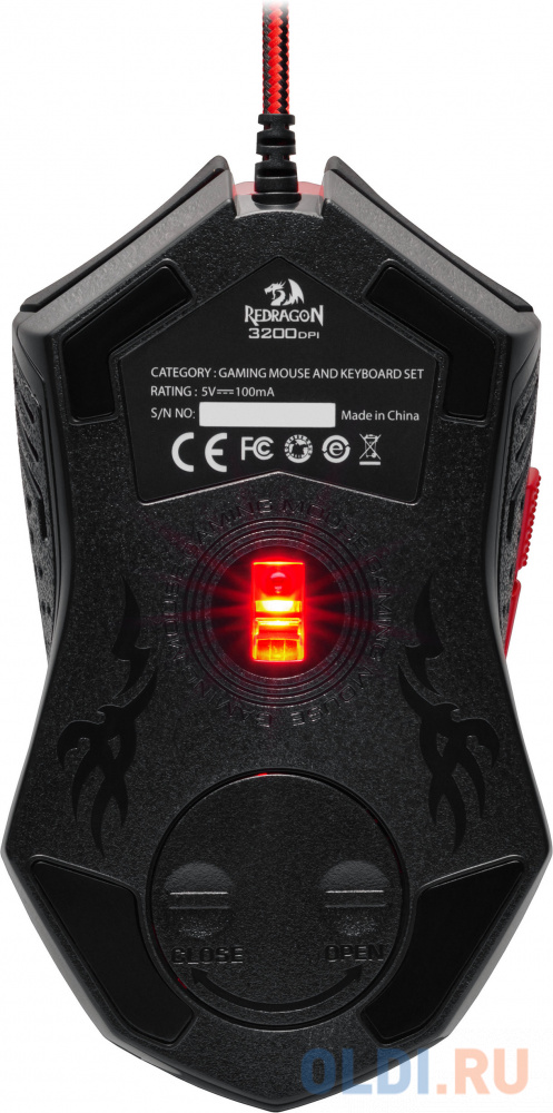 Игровой набор Мышь + Ковер M601BA RU, Redragon фото