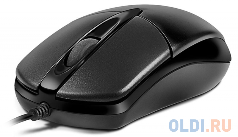 Мышь Oklick 275M черный оптическая (1000dpi) USB (2but) фото