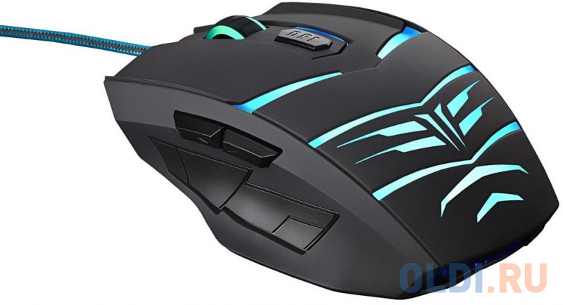 

Мышь Oklick 745G LEGACY black/lt.blue optical (2400dpi) USB Gaming (6but)