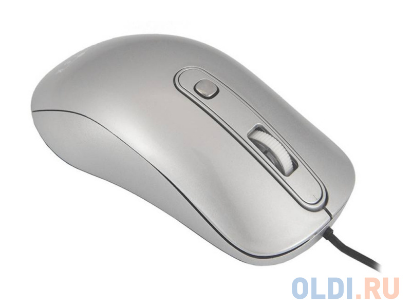 Мышь Oklick 155M silver optical (1600dpi) USB (3but) фото