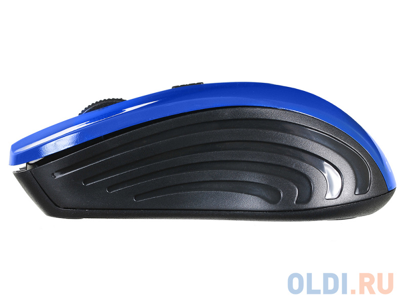 Мышь Oklick 545MW черный/синий оптическая (1600dpi) беспроводная USB (4but) фото