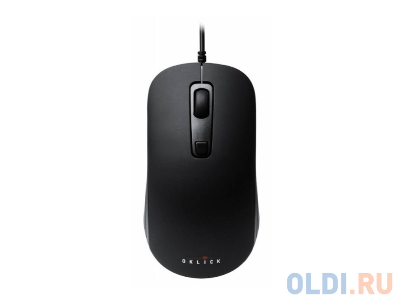 Мышь Oklick 155M black/grey optical (1600dpi) USB (3but) фото