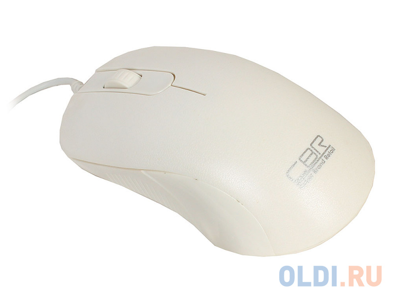Мышь CBR CM 105 White, оптика, 1200dpi, офисн., провод 1,8м, USB фото