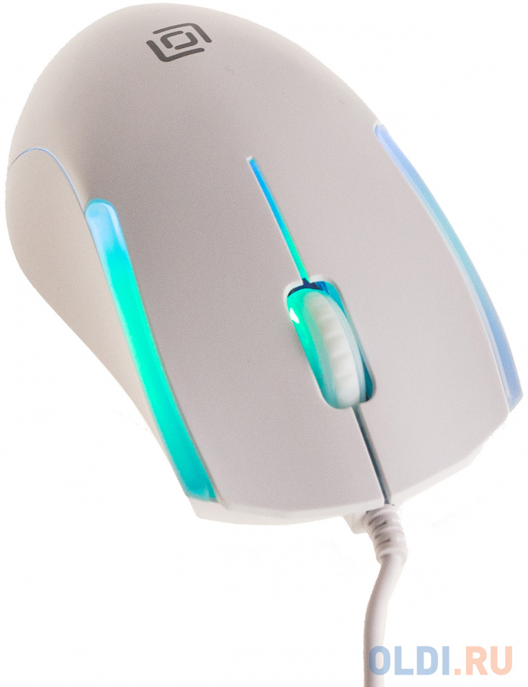 Мышь Oklick 245M белый оптическая (1000dpi) USB (3but фото