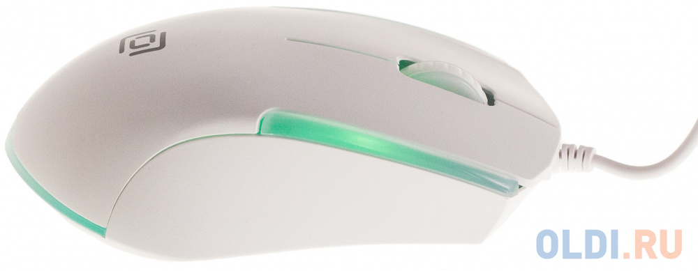 Мышь Oklick 245M белый оптическая (1000dpi) USB (3but фото