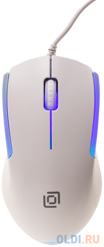 Мышь Oklick 245M белый оптическая (1000dpi) USB (3but фото